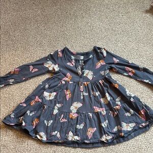 Butterfly Print Kids Tea Collection Dress